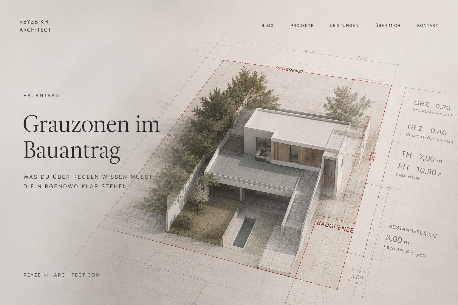 Grauzonen im Bauantrag — Titelbild