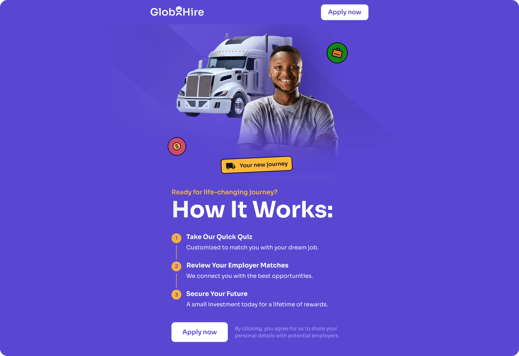 GloboHire Web site by Curves Digital