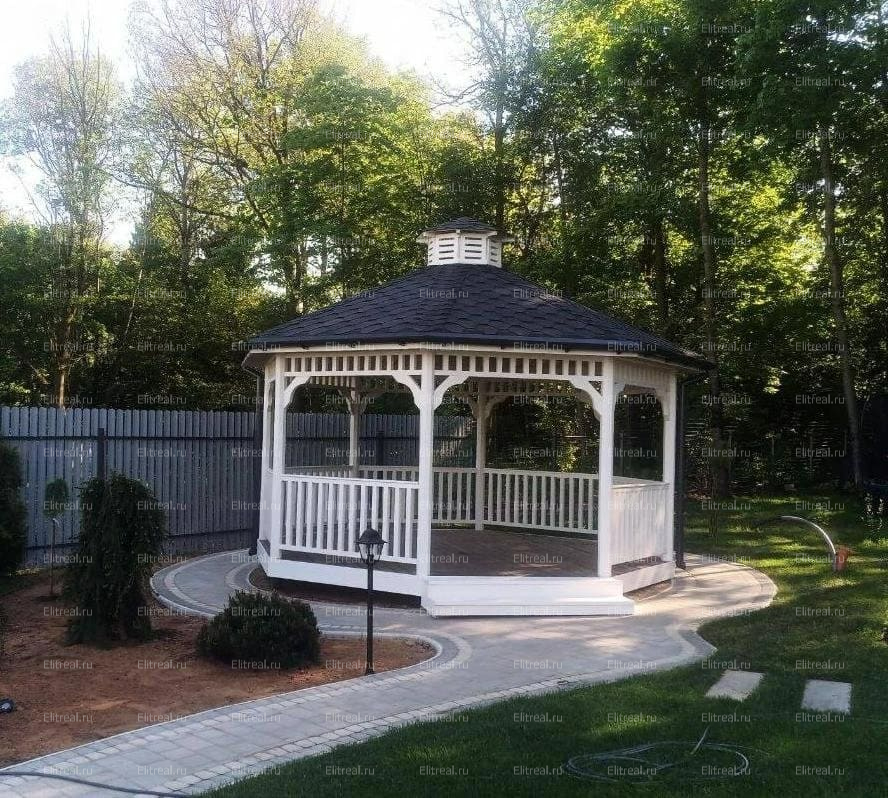 Восьмигранная беседка БД23 Костромская обл, июль 25'