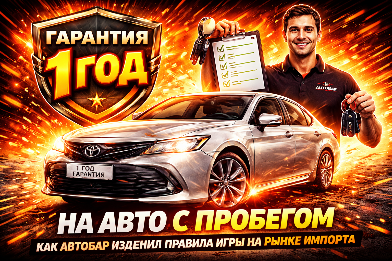 Гарантия 1 год на авто с пробегом: как АвтоБар изменил правила игры на рынке импорта