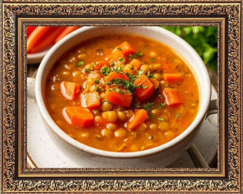 овощной суп с чечевицей