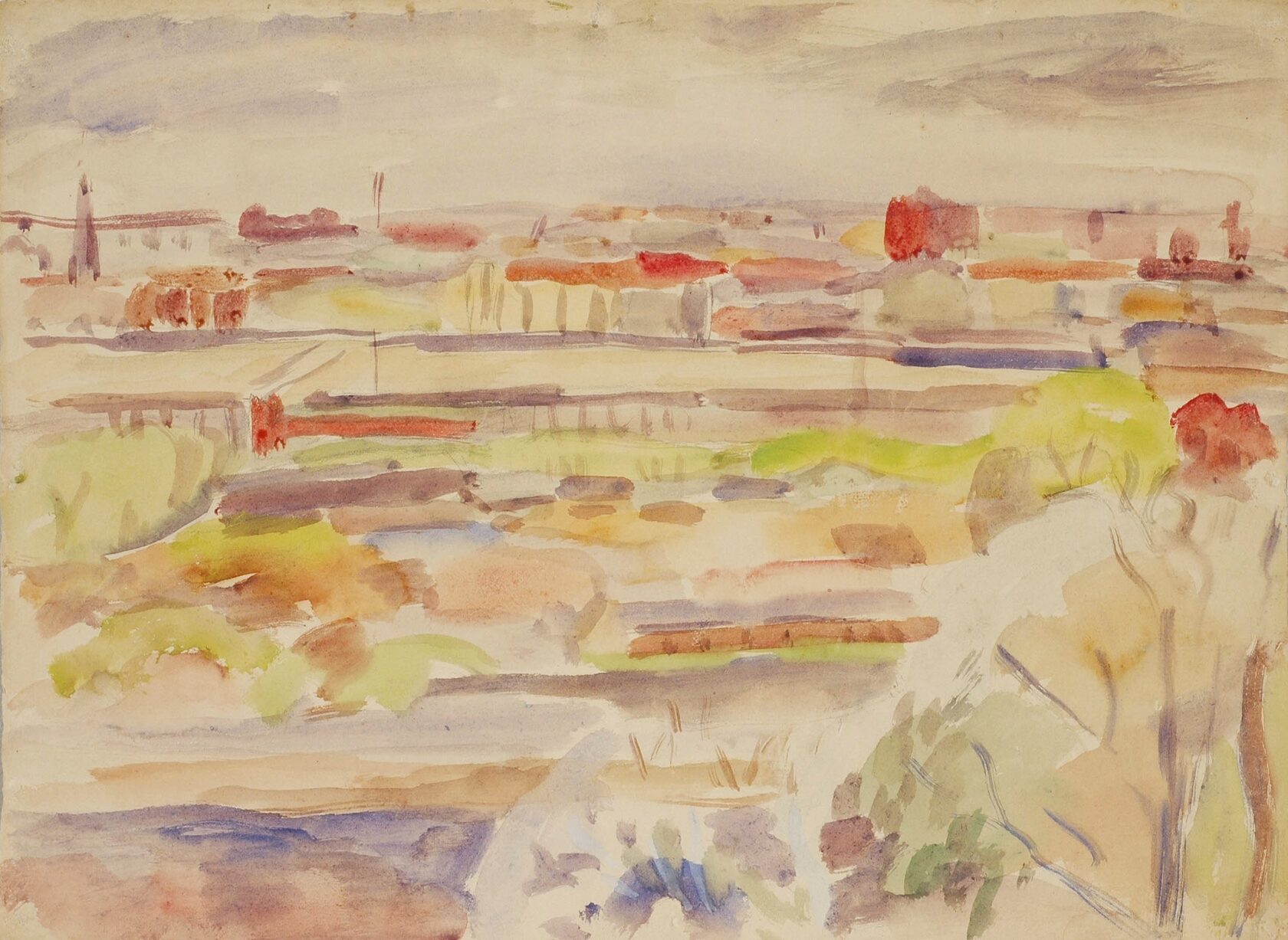Лентулов А.В. Москва с Воробьёвых гор. 1930-е 