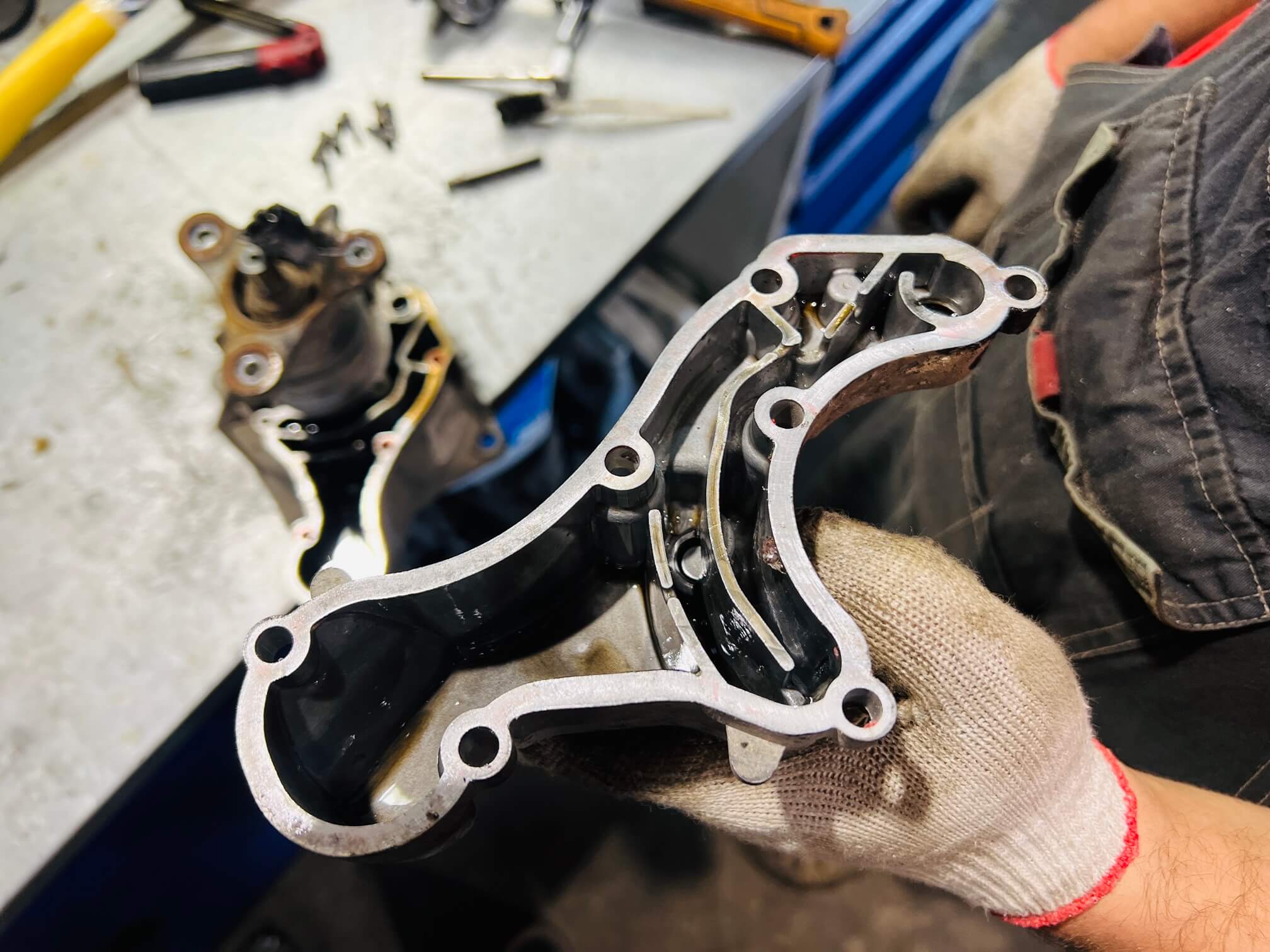 Отложения внутри муфты Kia