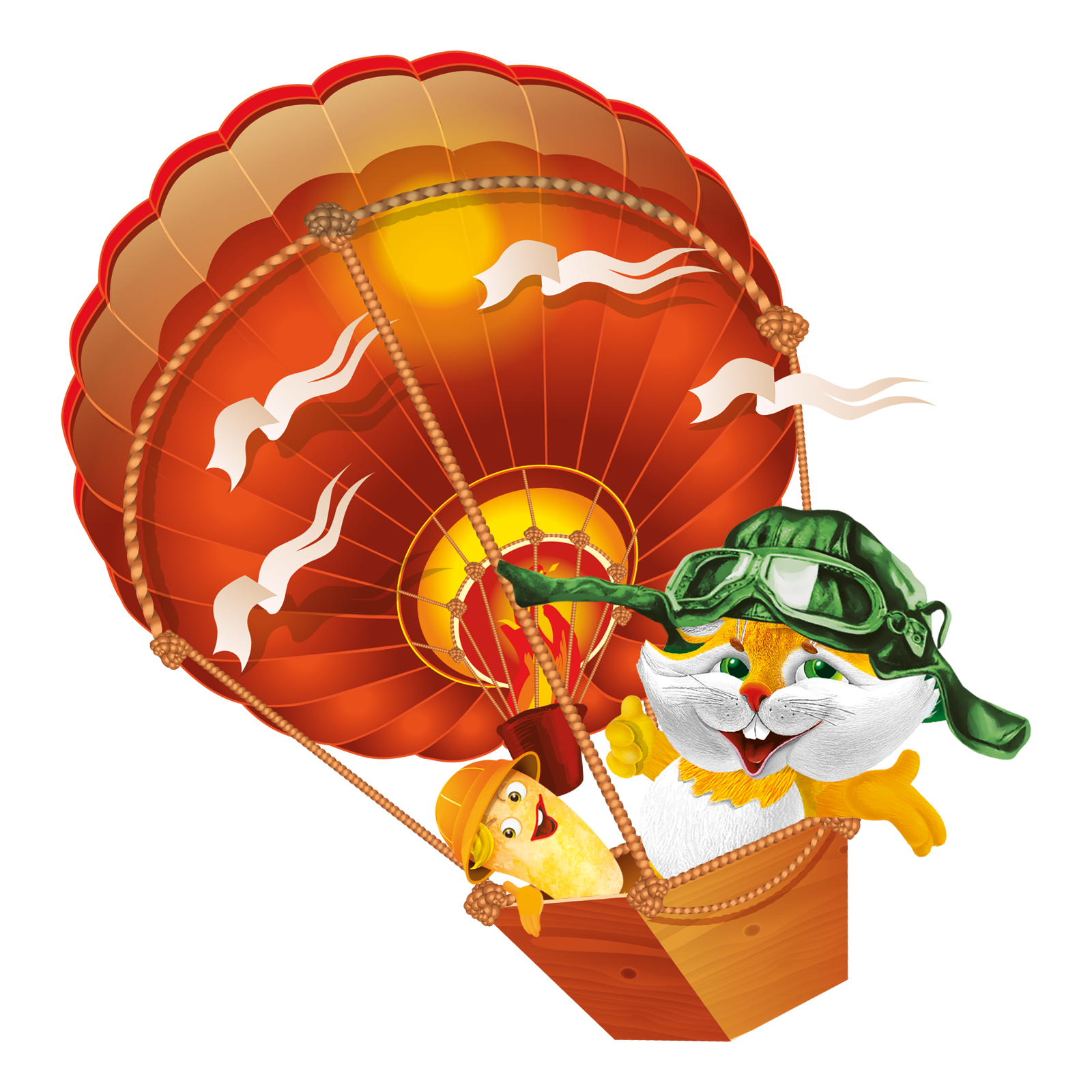 персонаж Рузик на воздушном шаре