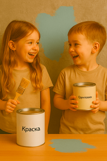 Наносим краску!