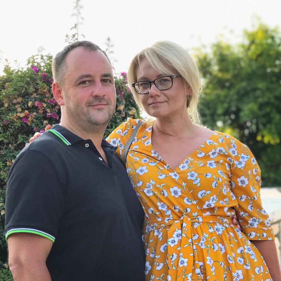 Alexey with his wife