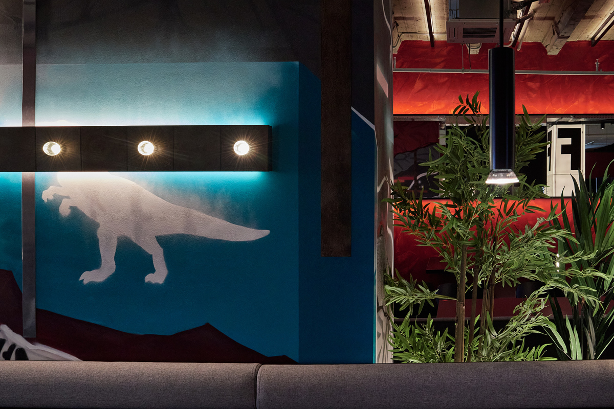 съемка освещения ресторана