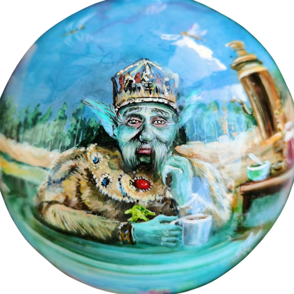 роспись елочных шаров, елочные шары +с ручной росписью