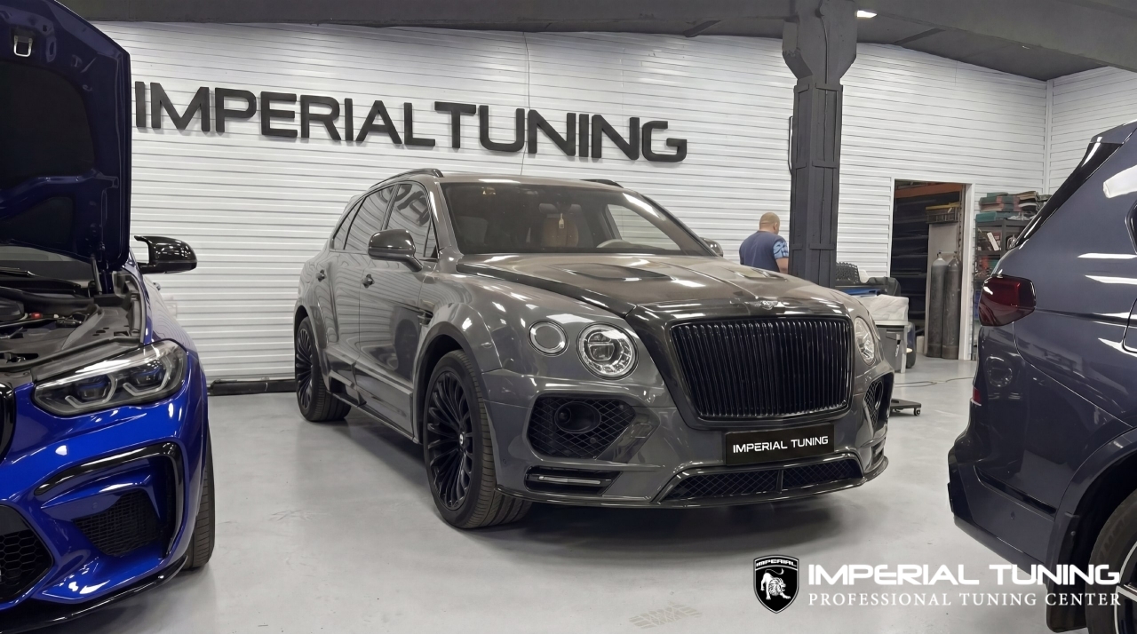 Bentley Bentayga Imperial Widebody Grey carbon — обвес Imperial Tuning