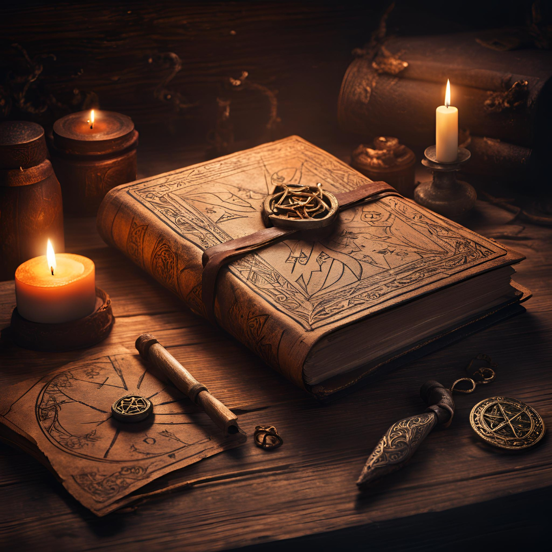 Магический дневник с записями ритуалов