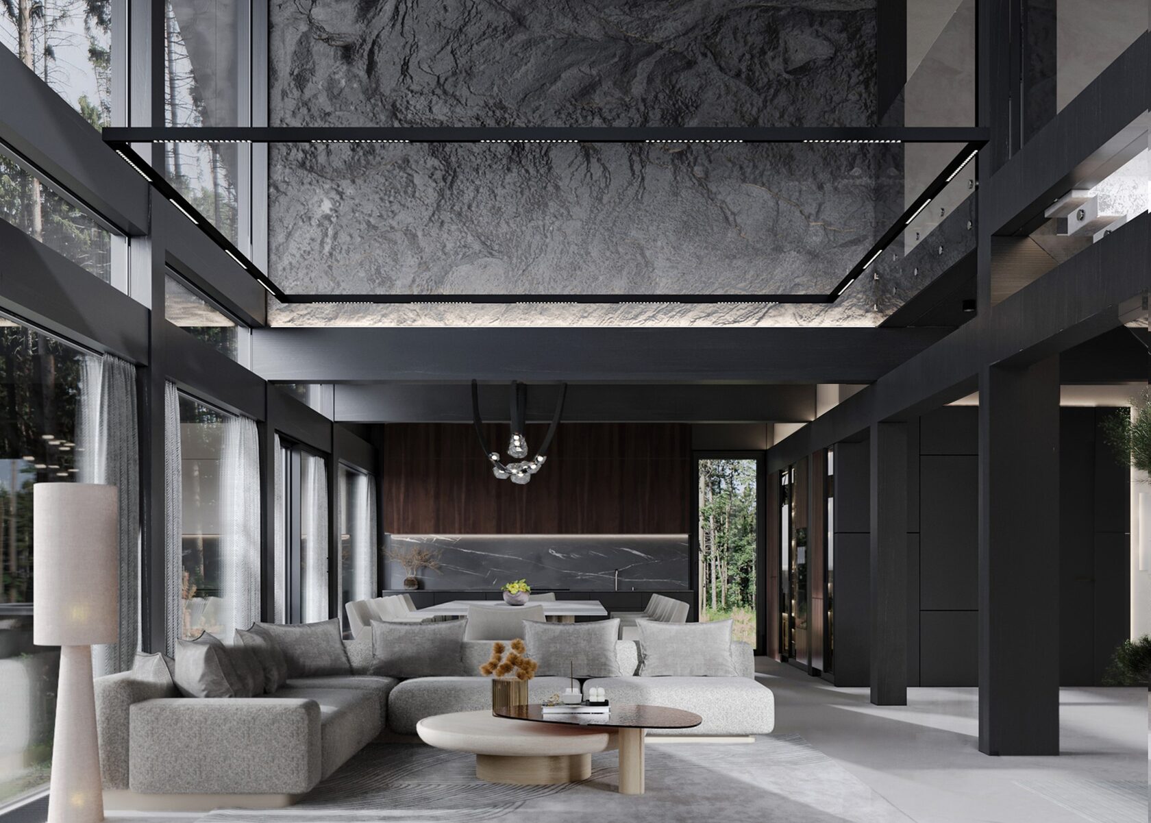 Дизайн интерьера гостиной в современном стиле