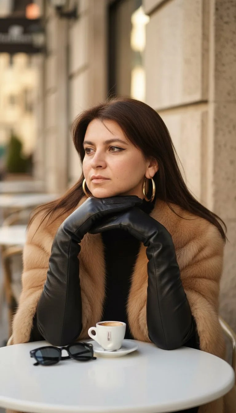 Татьяна Сазонова — портрет за столом