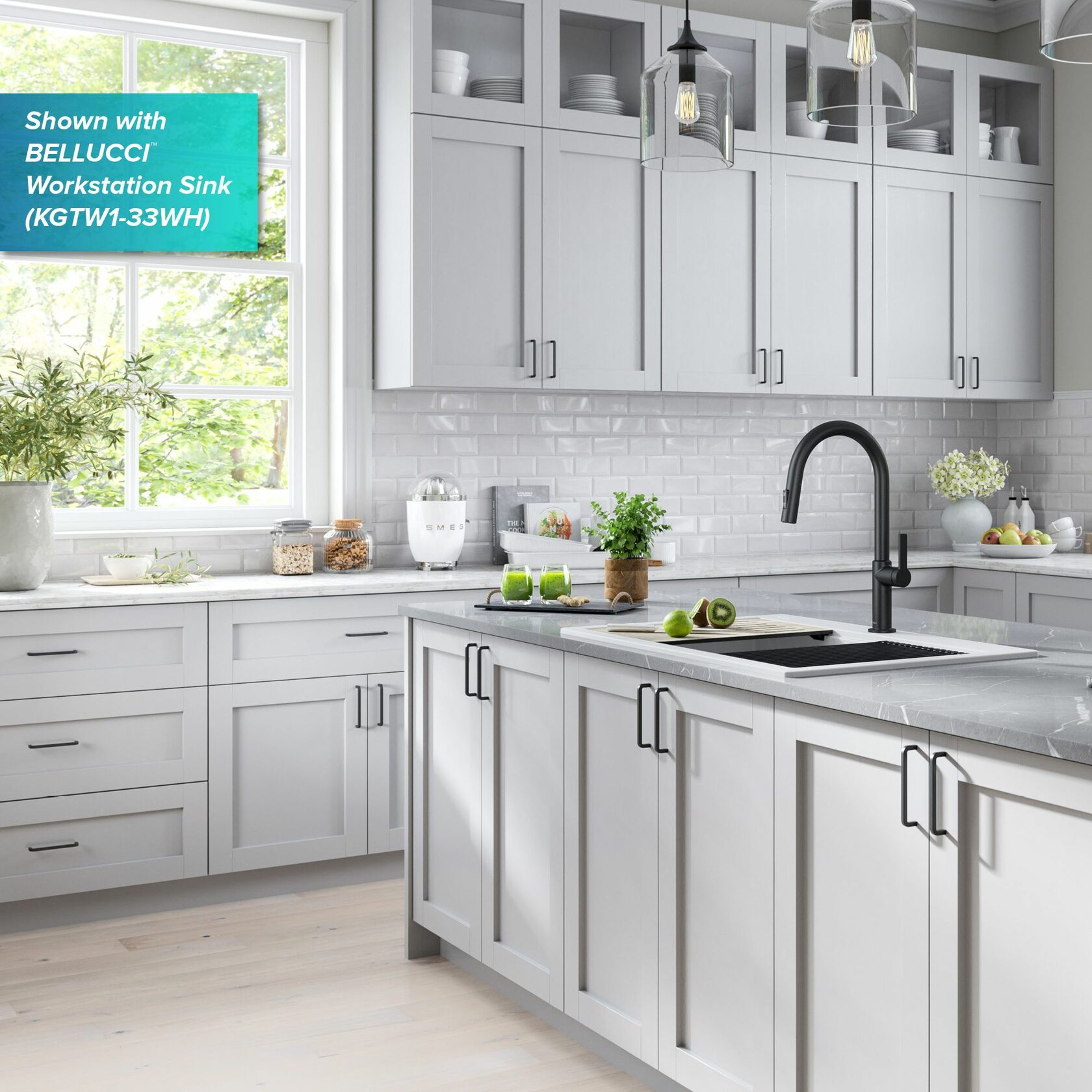 Кухонний змішувач Kraus KPF-2820MB - изображение 7