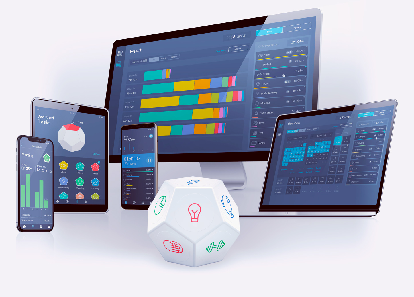 TimeFlip2 interactive time tracker