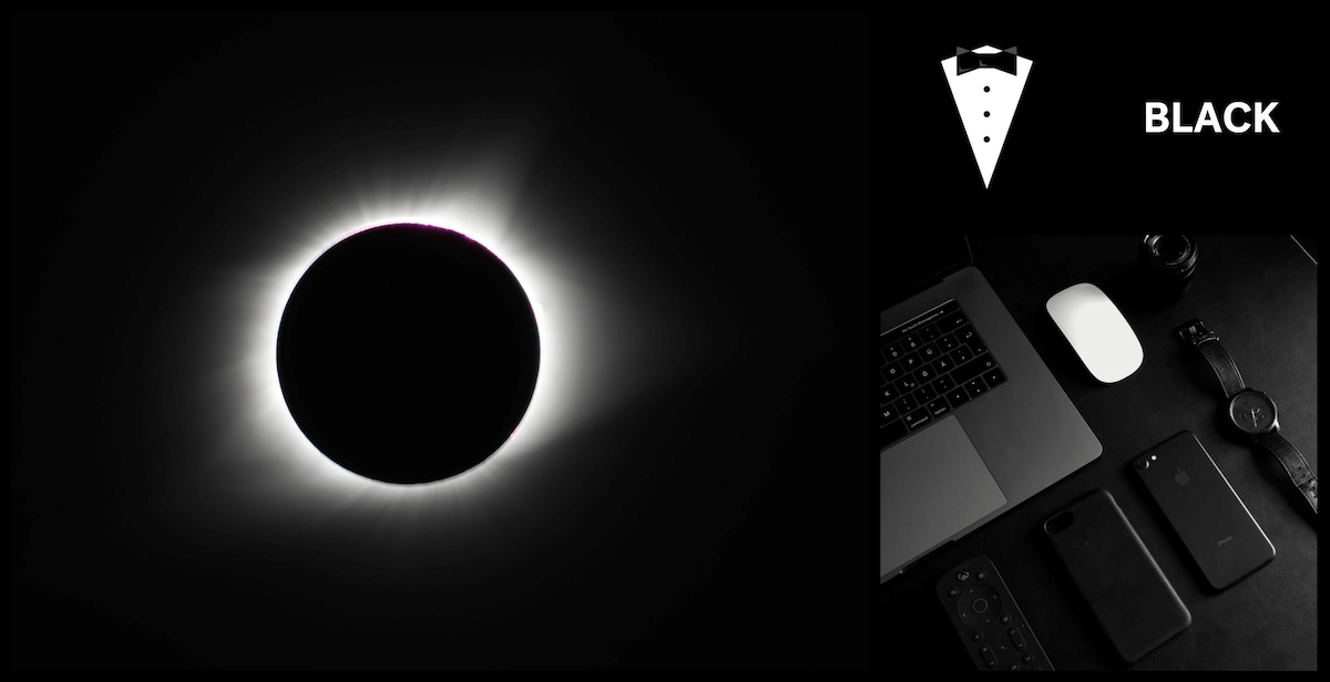 black затмение черные нотбук смартфоны часы