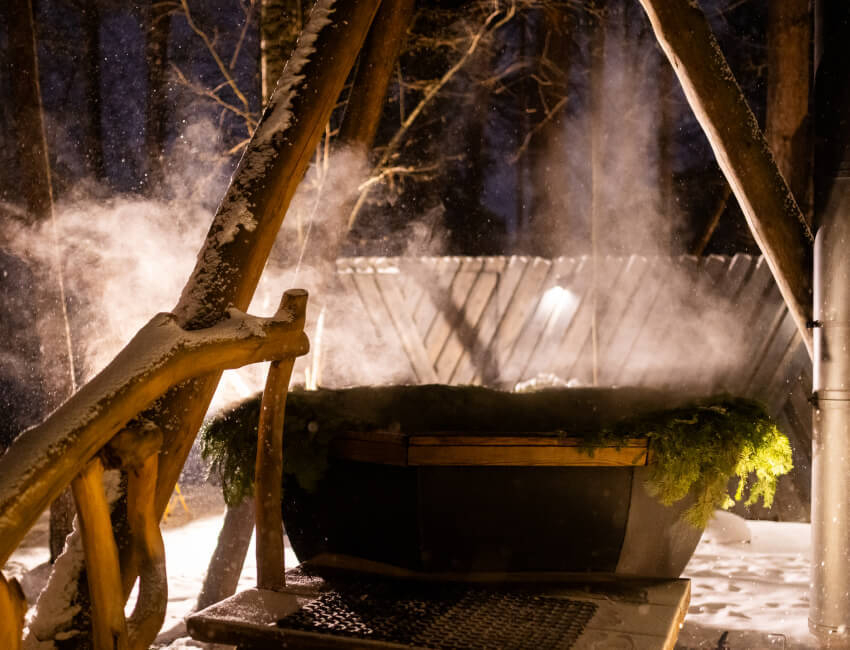 аренда бани Московская область зимой