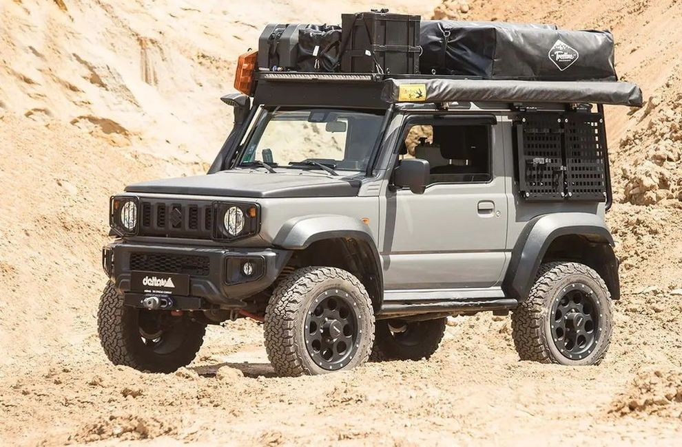 Портальные мосты превратили Suzuki Jimny в рок-кроулера