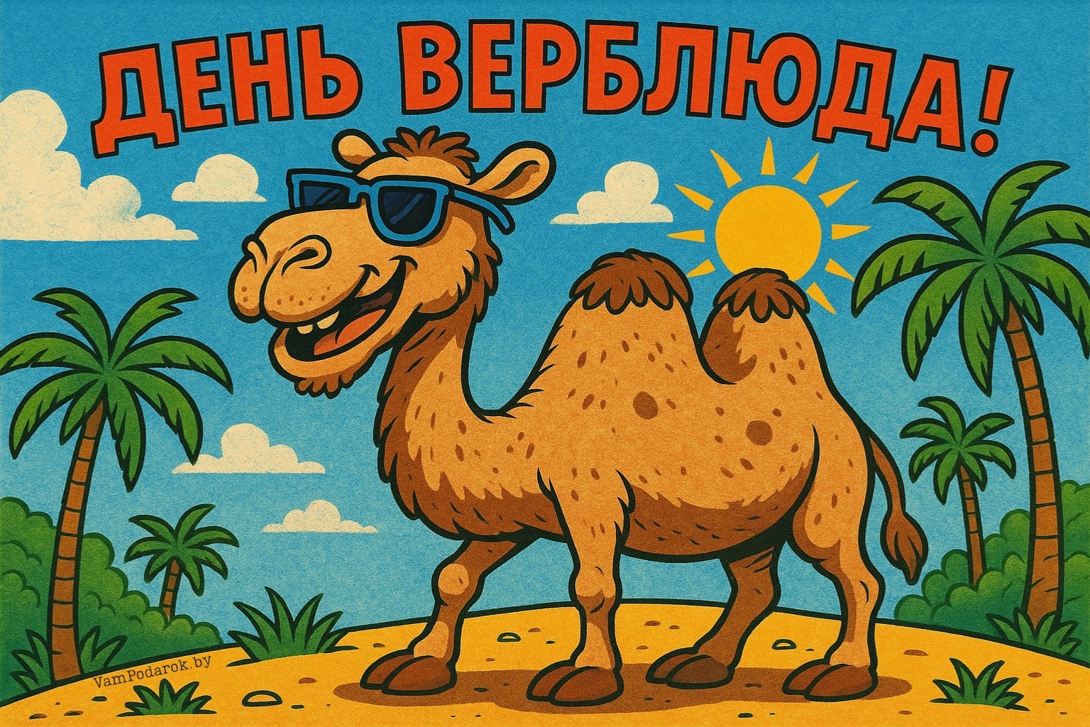 Всемирный день верблюда – открытка