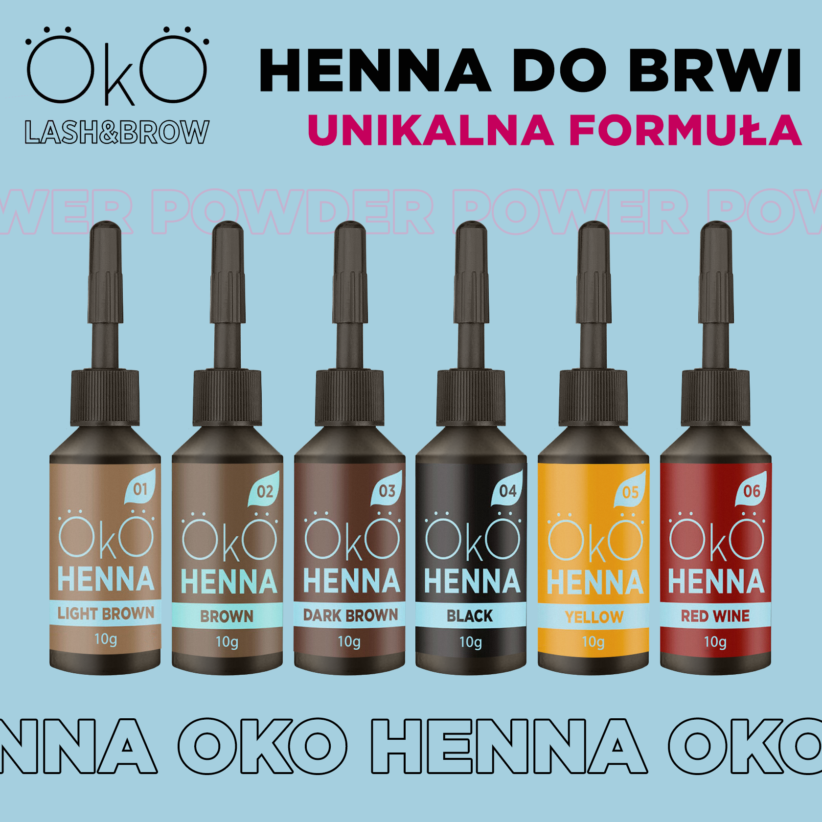 Henna do brwi OkO Lash&Brow, stworzona przez mistrzów dla mistrzów