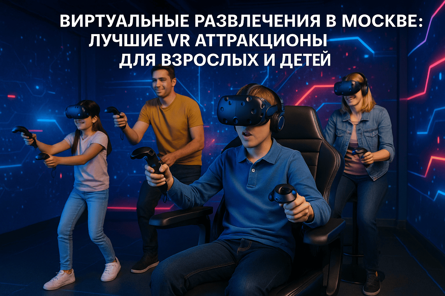VR аттракционы в Москве - современные виртуальные развлечения для всей семьи