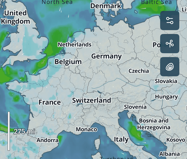 Air Temperature map animation
