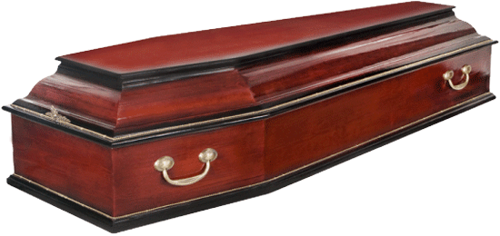 Гроб лакированный &quot;Классика&quot; 6-гранный