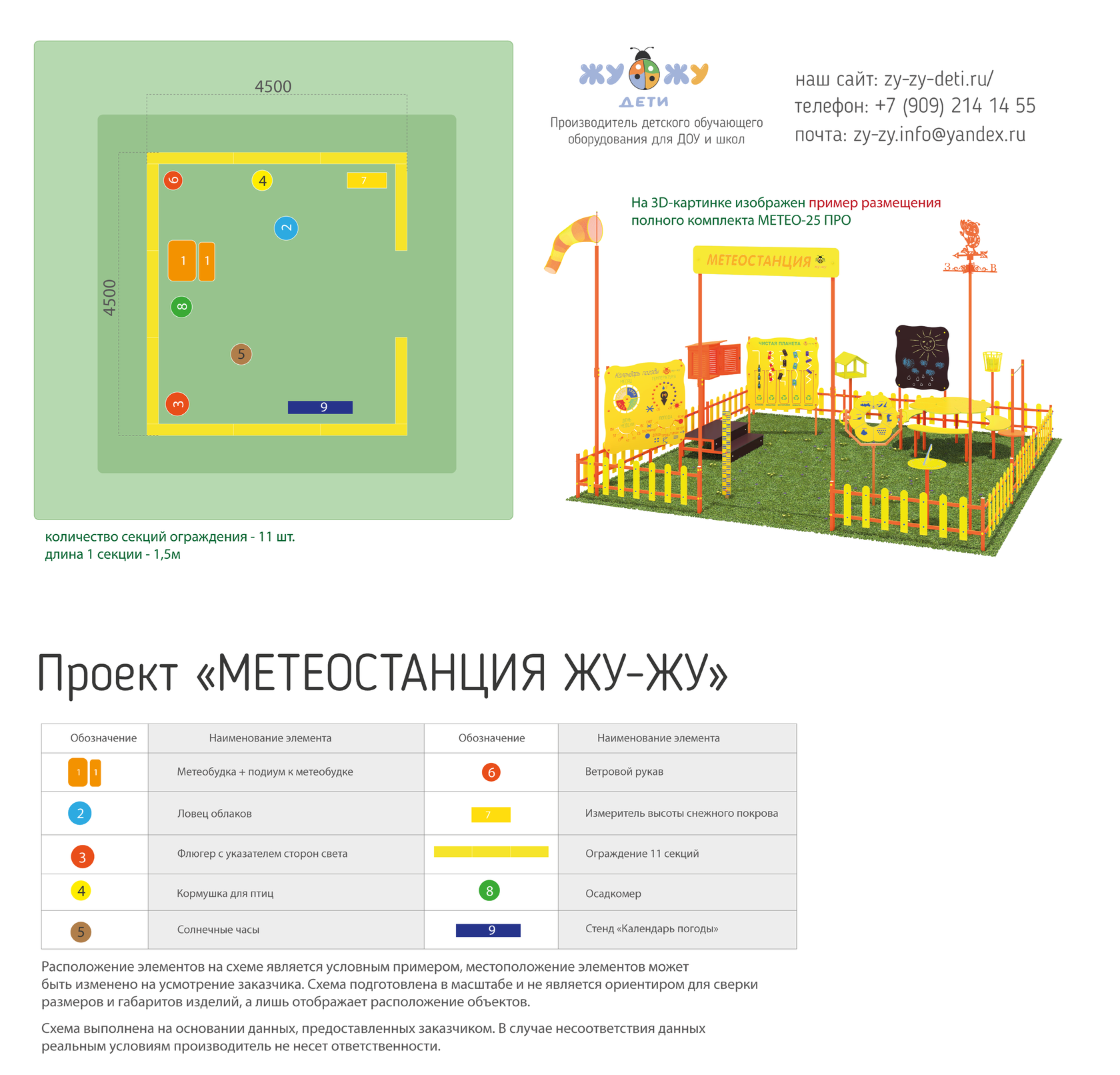 Метеоплощадки для ДОУ по ФГОС от производителя с доставкой по РФ