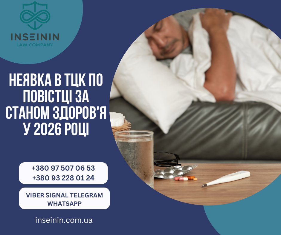 Неявка в ТЦК по повістці за станом здоров&amp;#39;я у 2026 році