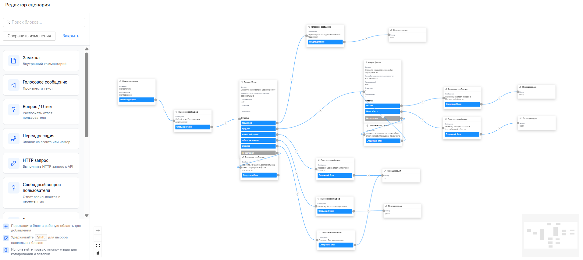 конструктор голосовых роботов