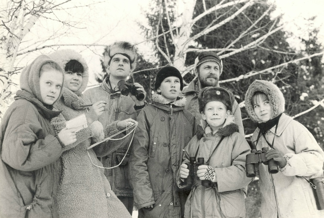 Участники орнитологической секции областного экоцентра, 1995 год