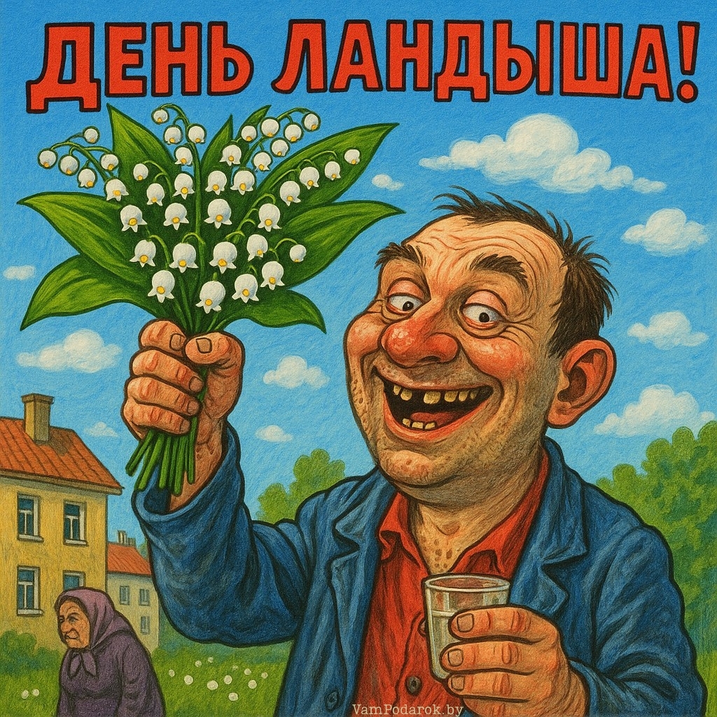 19 мая - День ландыша - открытка