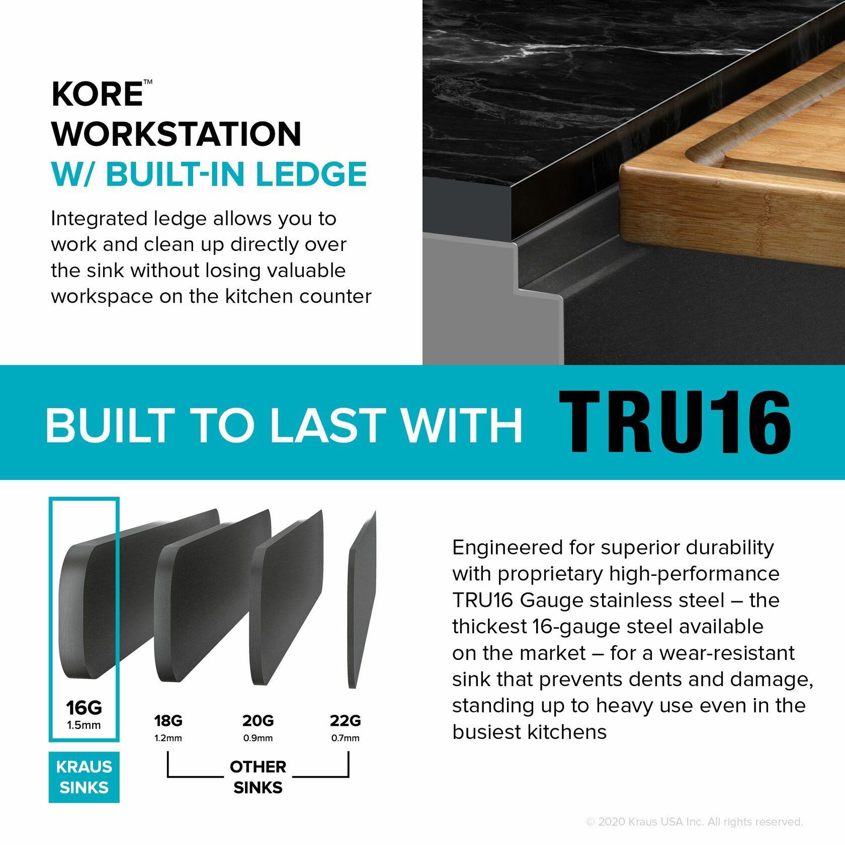 Кухонна мийка Kraus KWF410-33/PGM - изображение 5