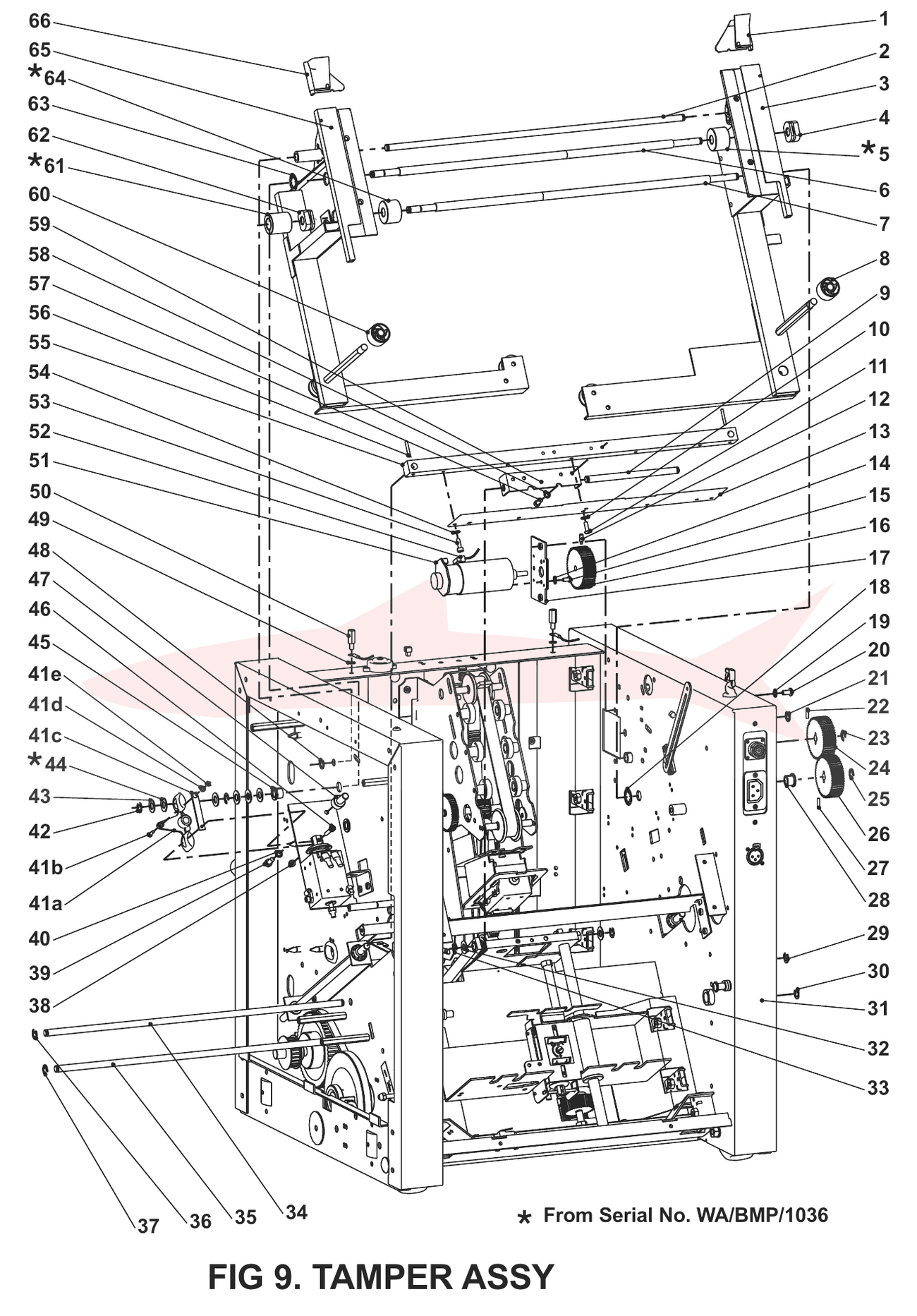Morgana BookMaster Pro Fig 9 Tamper Assy — схема деталей