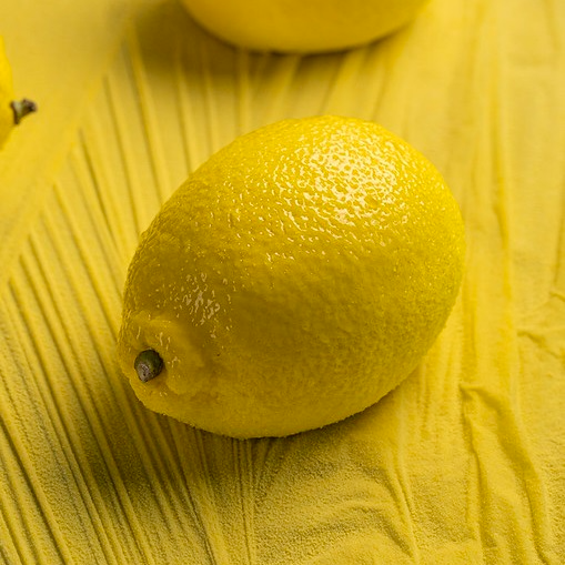 Lemon individual mousse cake by Dinara Kasko