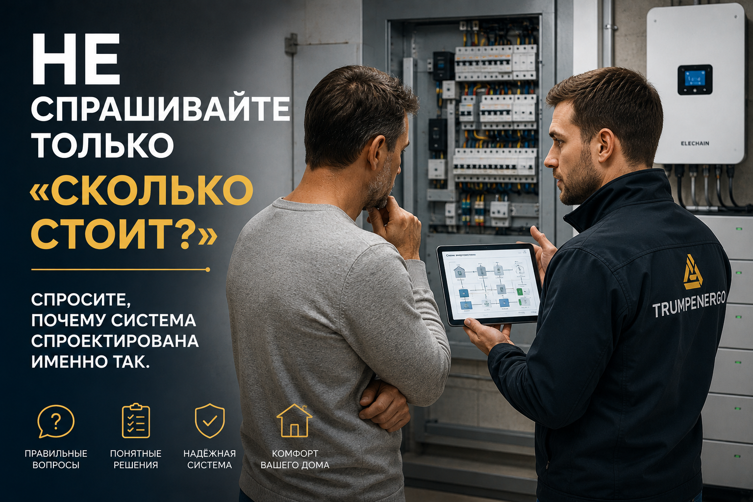 Сколько стоить система электроснабжения, накопления и резервирования