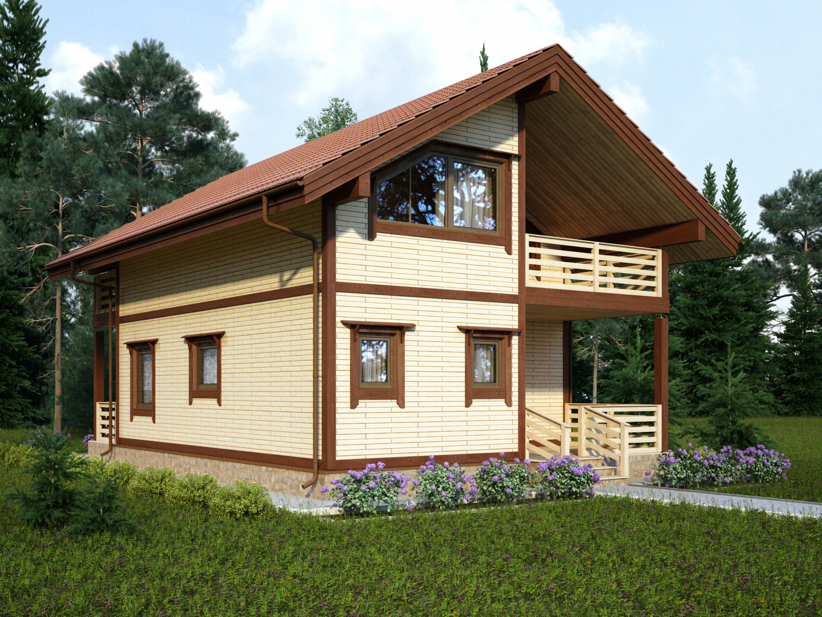 строительство домов из деревянного кирпича