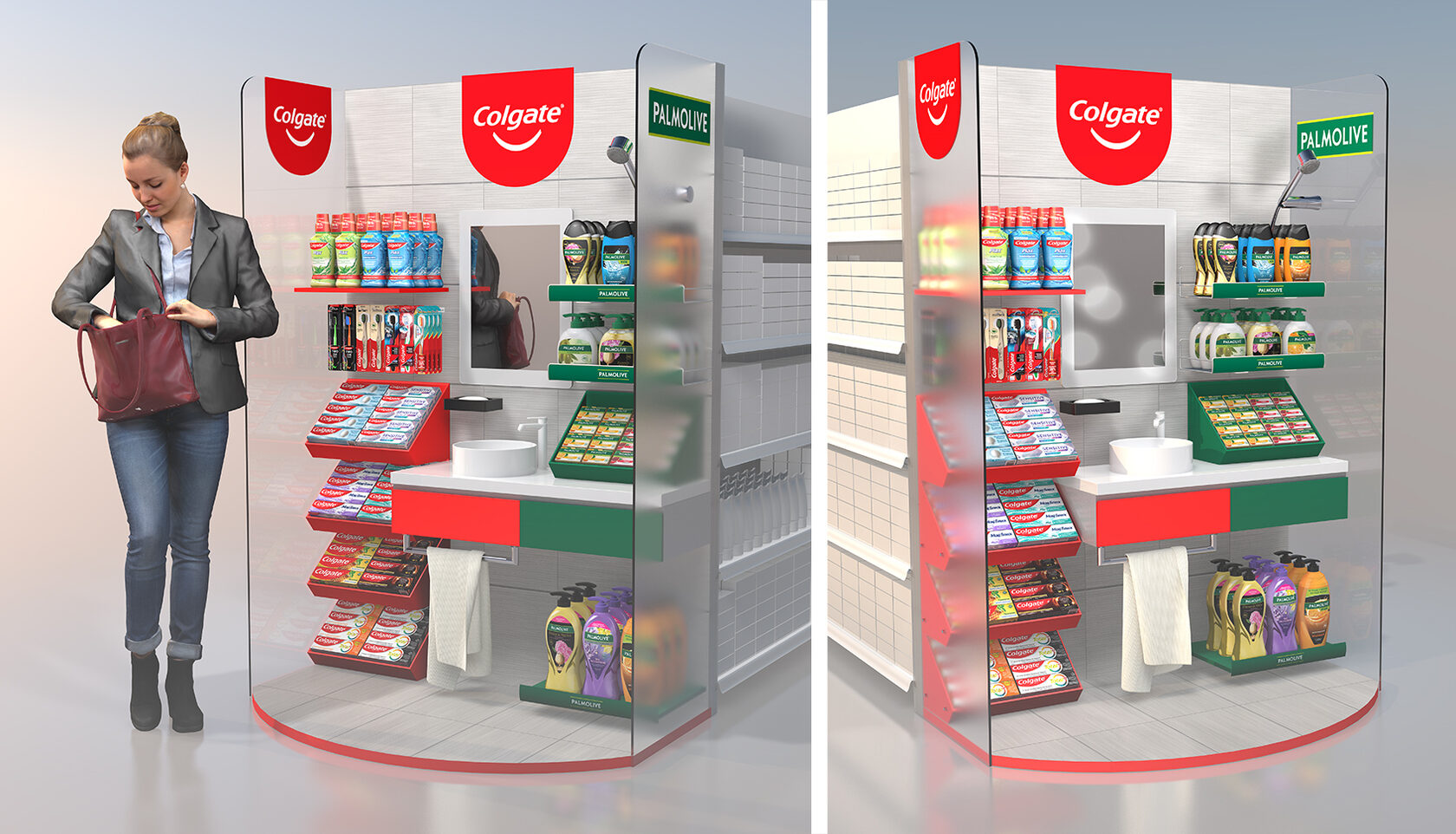 Дисплей на торце гондолы