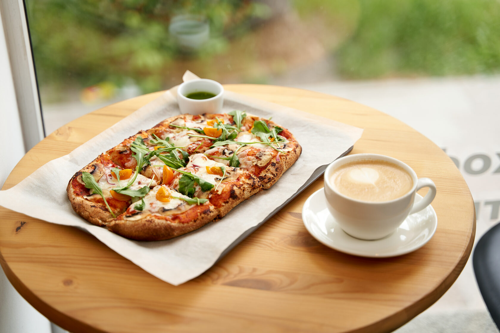 Pizza coffee