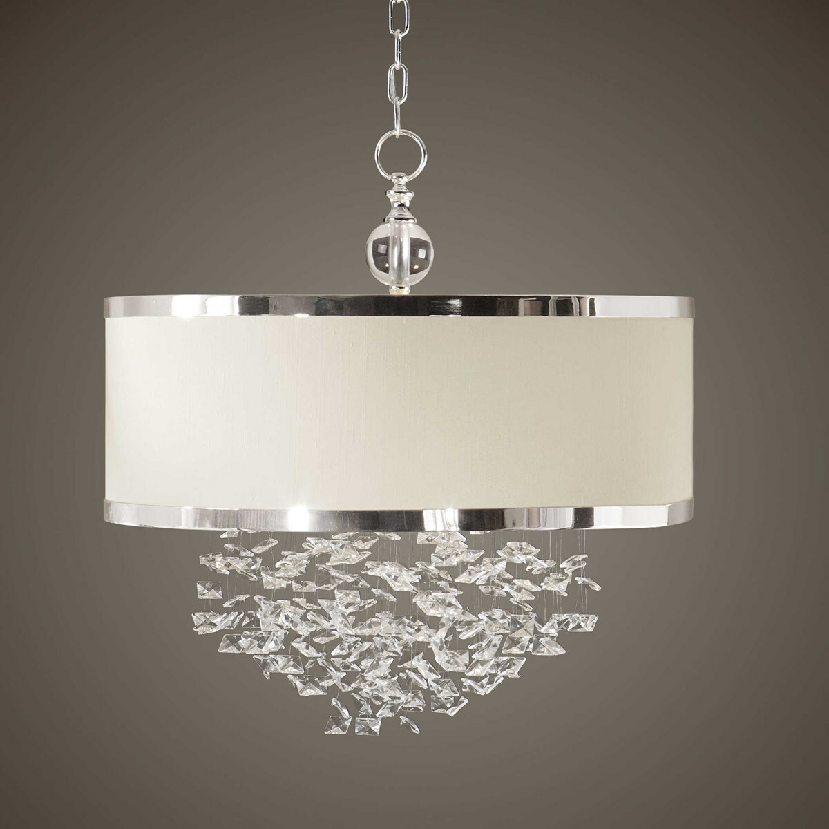 Люстра Shell and Crystal Drum Shade Chandelier SKU ch14117