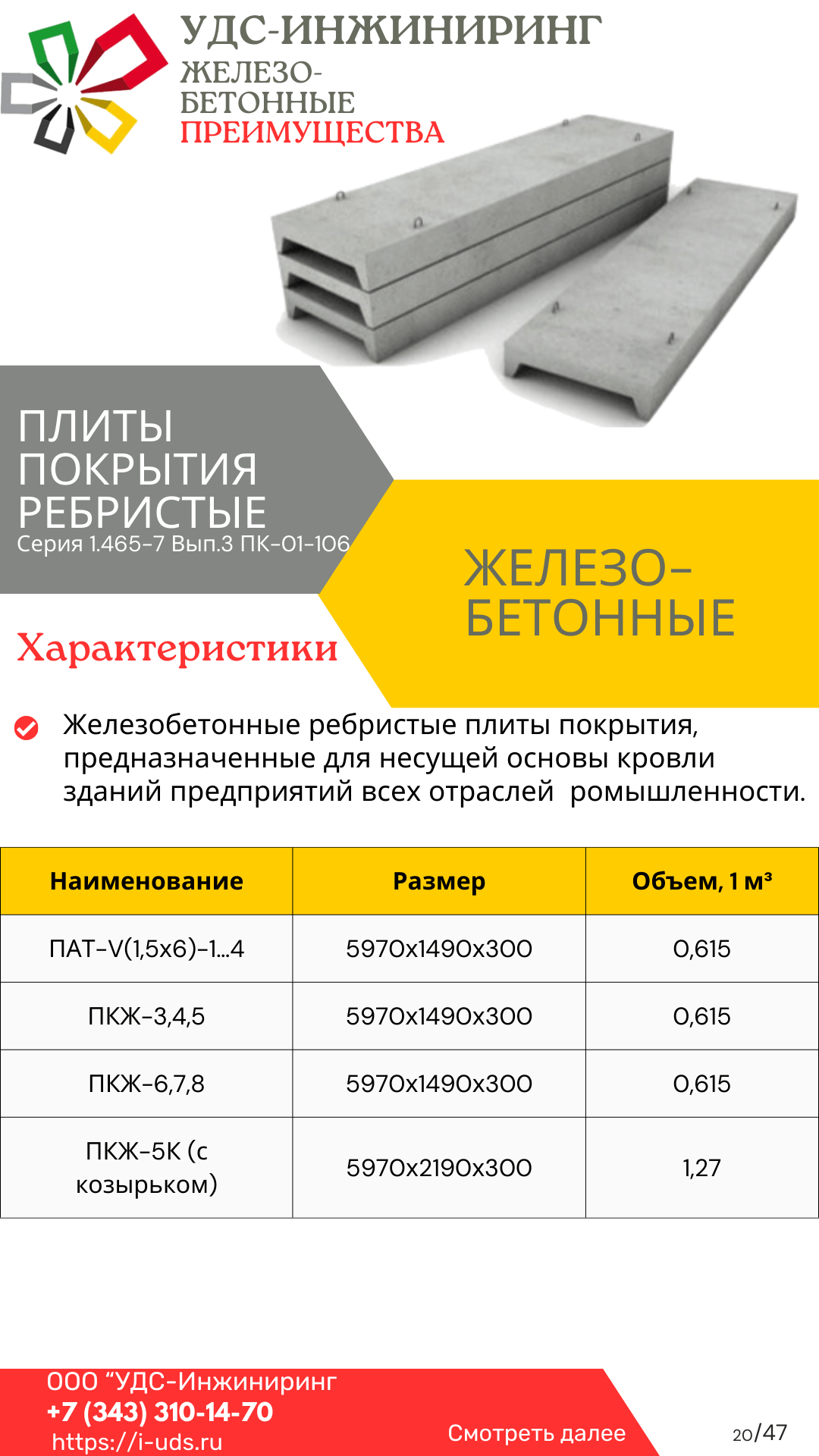 Каталог изделий ЖБИ УДС-Инжиниринг