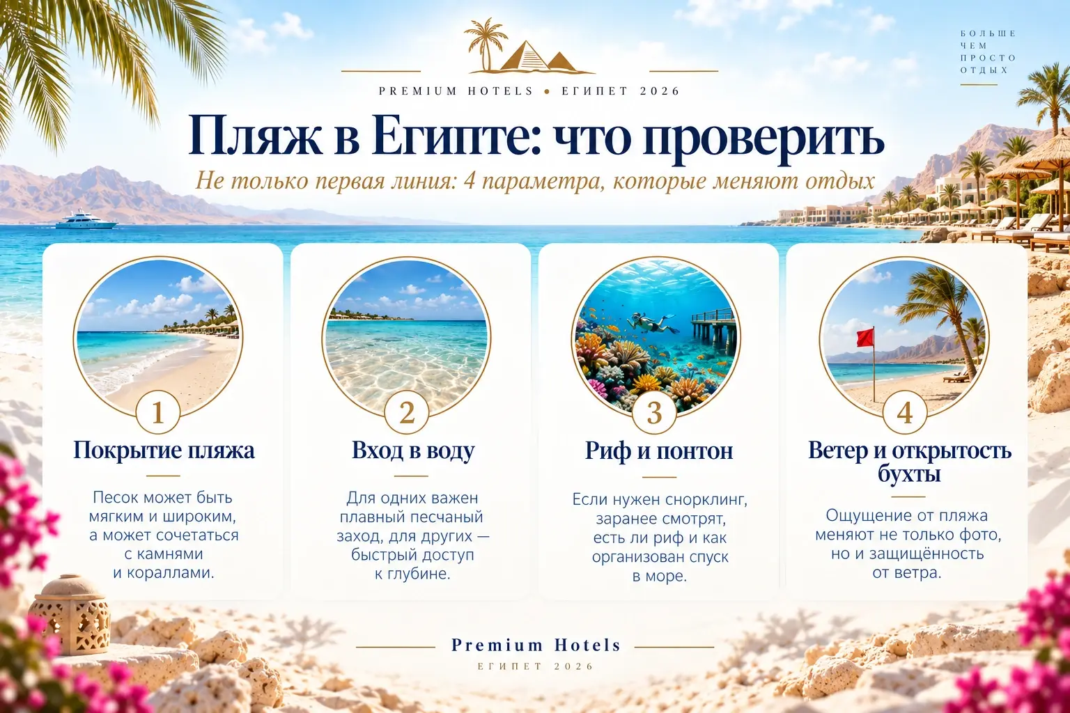 Пляж в Египте — что проверить перед выбором отеля