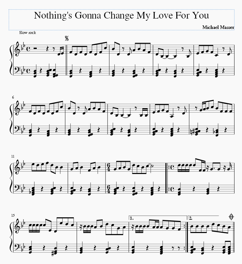 Nothing's Gonna Change My Love For You