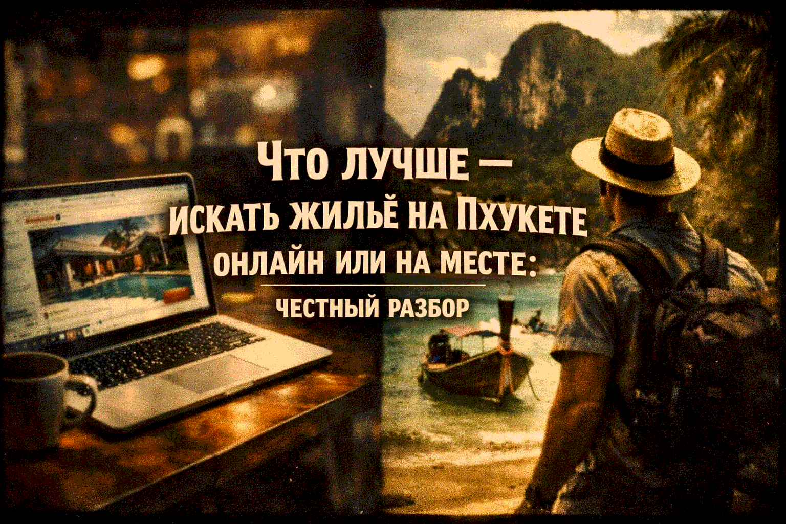 два пути к вашему дому на Пхукете Представьте: вы прилетаете на Пхукет, жара, чемоданы, а жилья нет — приходится срочно бегать по районам, торговаться и надеяться на удачу. Или вы спокойно выбираете виллу или апартаменты онлайн заранее, фиксируете цену и 