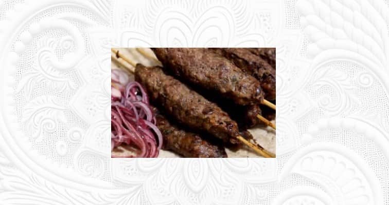 Приготовление люля-кебаб в духовке на шпажках: шаг 10