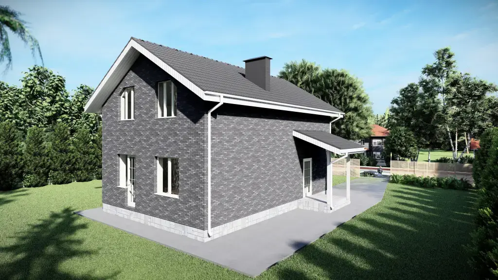 Индивидуальный двухэтажный дом 127 м²: изображение 3