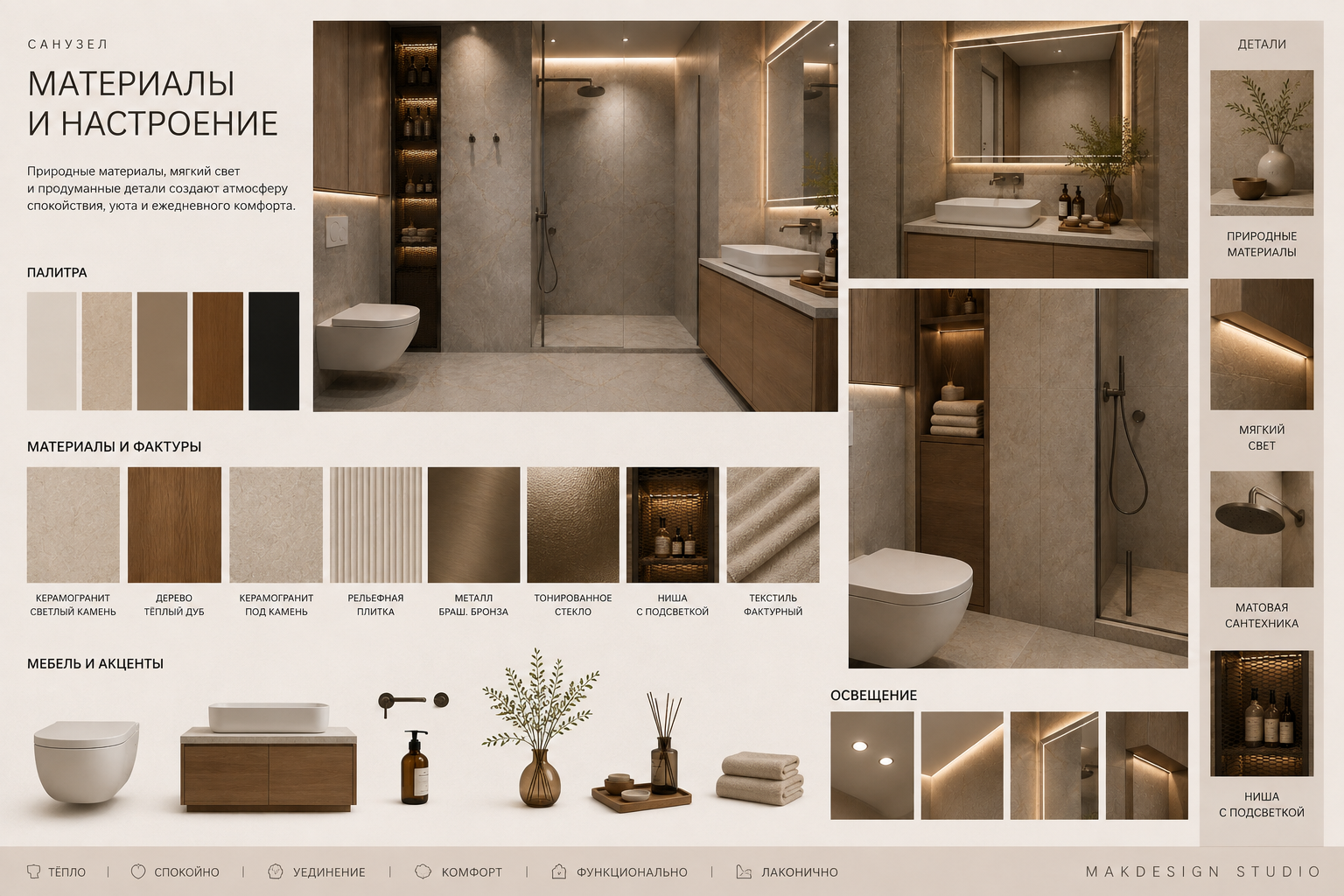 Мудборд санузла MAKDESIGN STUDIO