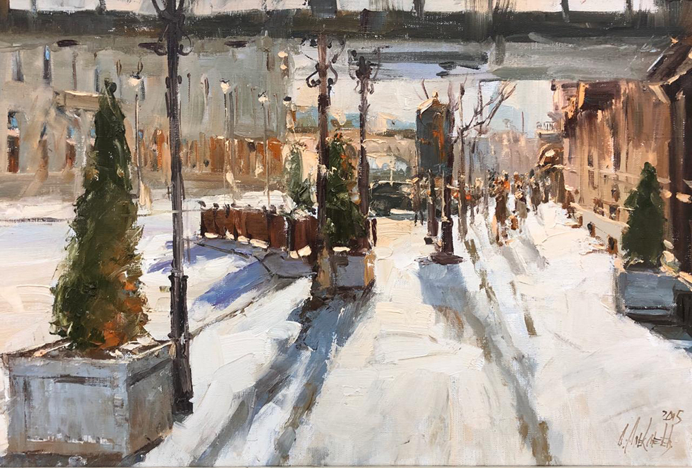 Mikhailovskaya Street. 2015. Oil on canvas