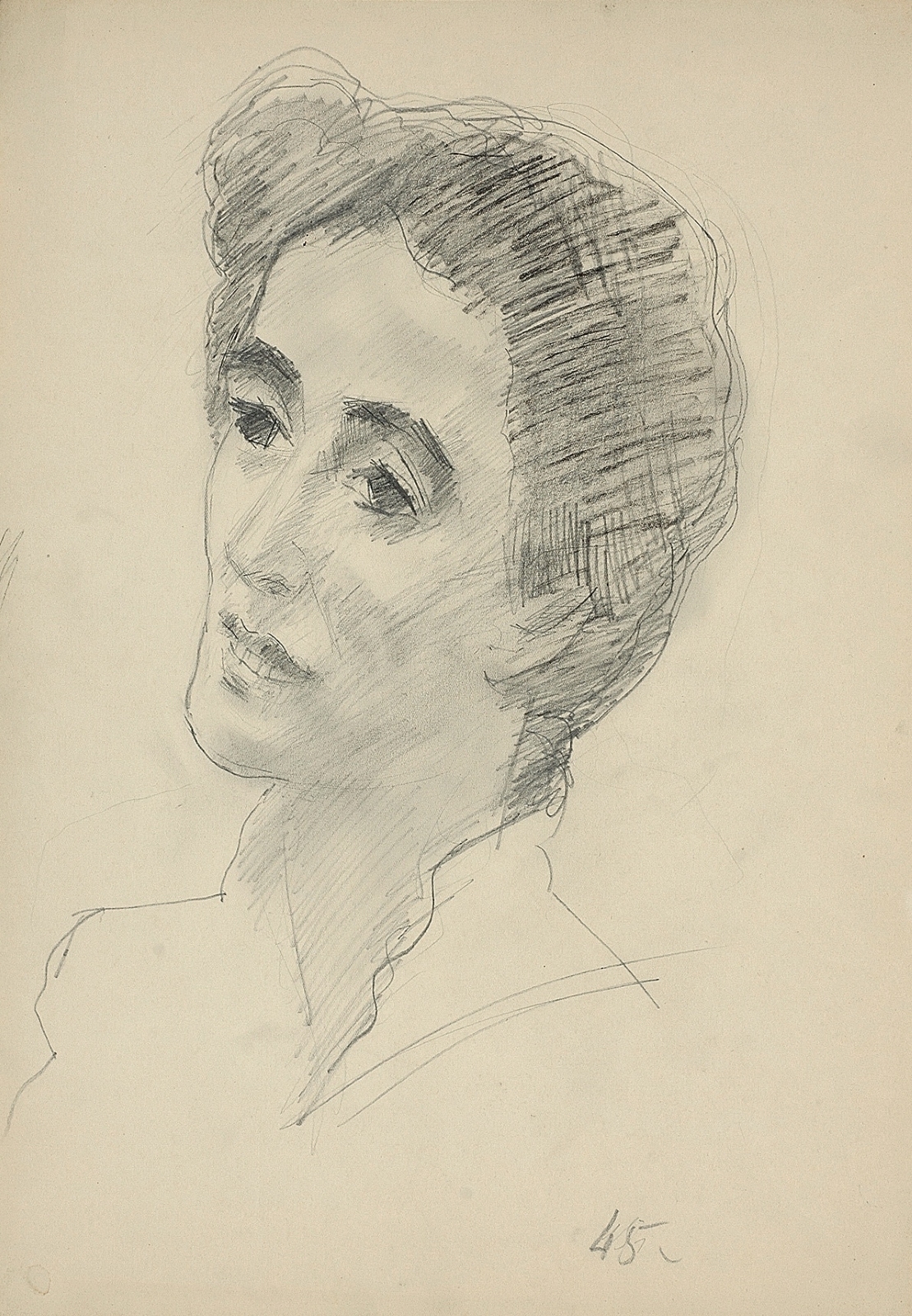 Портрет Виктории Попандопуло. 1945 
