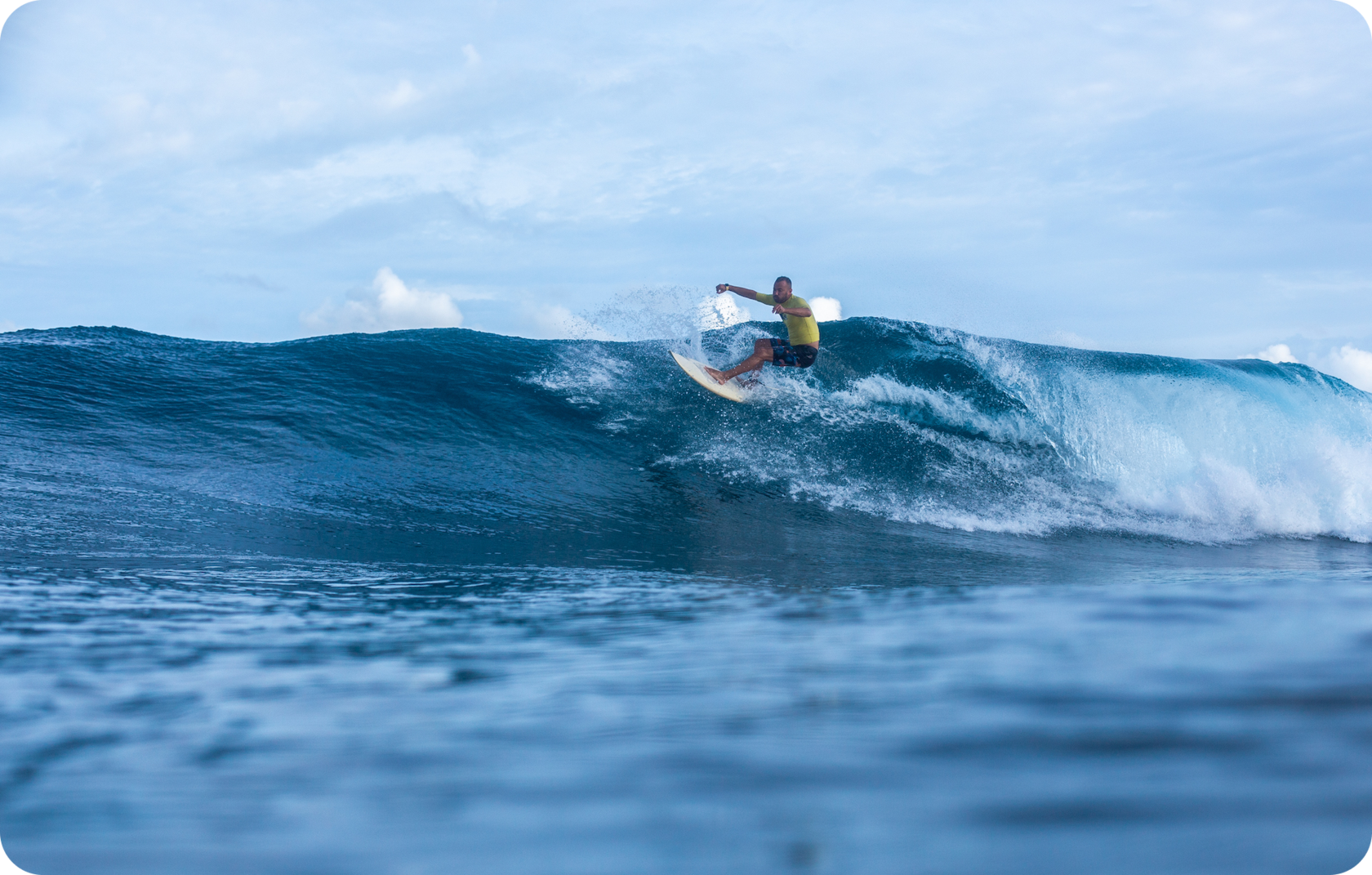 Surfing safari in the Maldives on the Central atolls, Sparsely populated waves, the wild part of the Maldives will give an unforgettable experience.