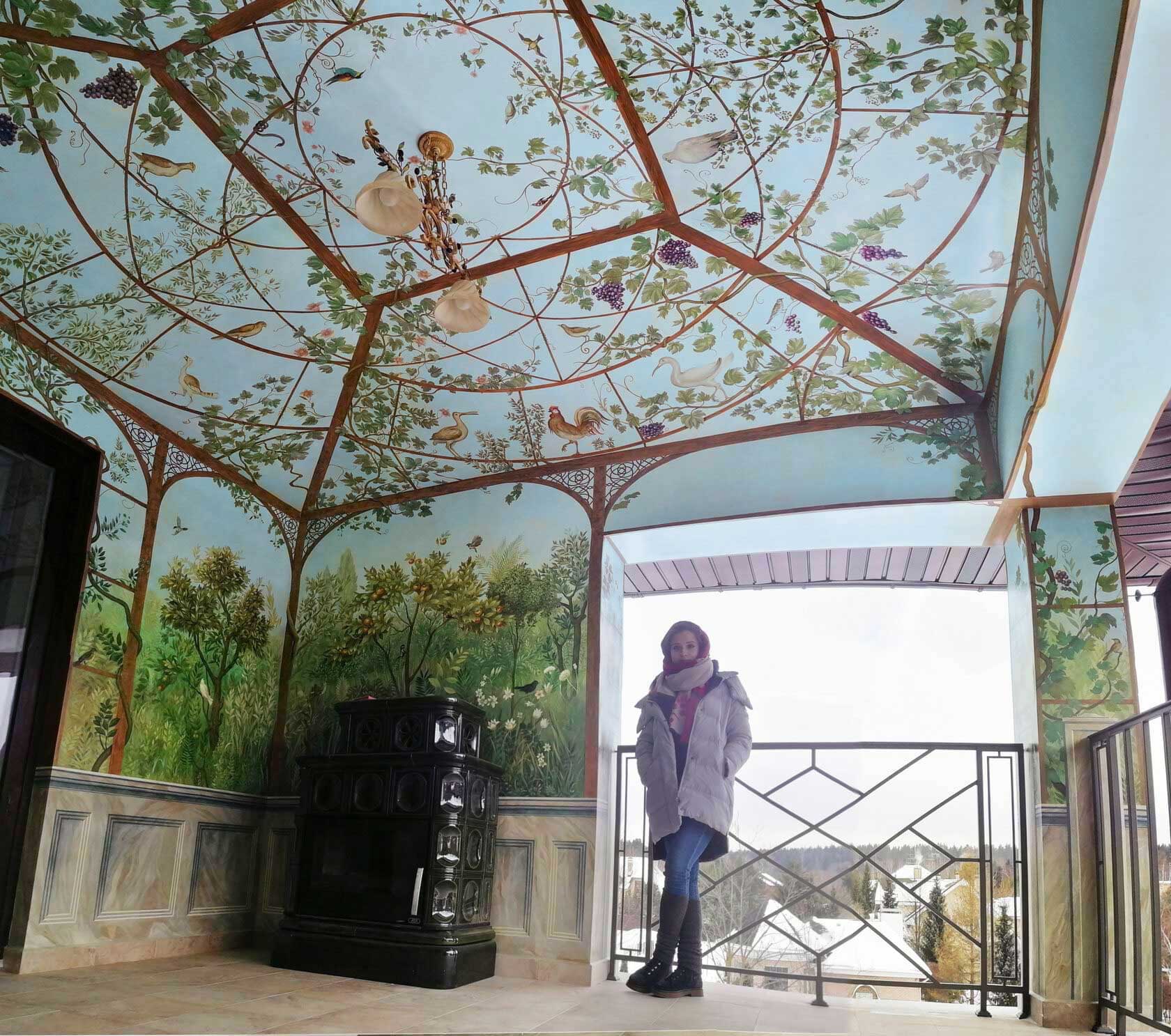 Роспись потолков, Художественная роспись потолков, Роспись потолков на заказ